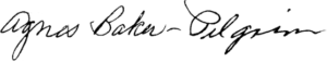 Aggie's signature