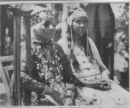 Great Aunt Frances Harney Johnson and Mother, Eveline Harney Baker