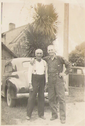 Grandpa Charles Baker and George Baker (Coos)