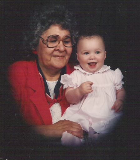 Agnes with great granddaughter Kimberly Taylor