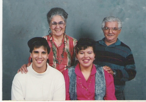 Aggie and Grant Pilgrim with grandson Creed Taylor and granddaughter Diana Martin