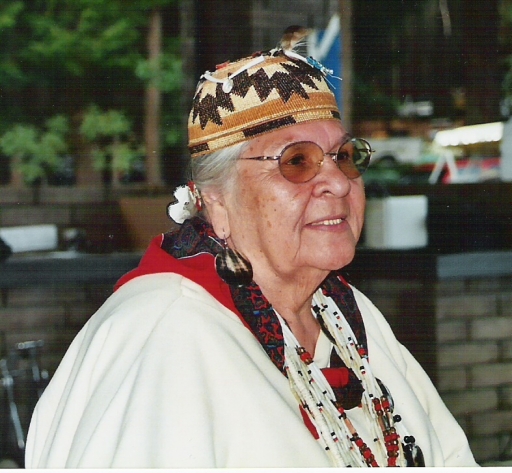 Aggie at the Siletz PowWow, 2000s