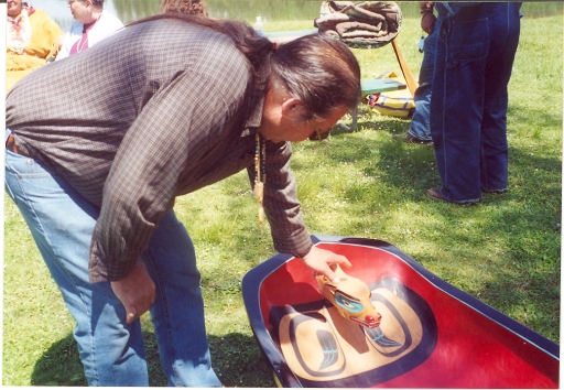 George Fence (Cherokee), Takelma canoe carver