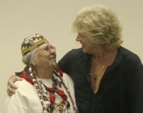 Aggie with John Lodge at Moody Blues Concert