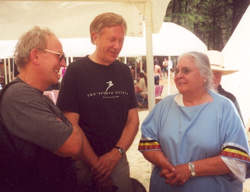 Aggie with WWF Board Member, Bob Waterman, and former U.S. Secretary of the Interior, Bruce Babbitt, at Applegate Salmon Ceremony