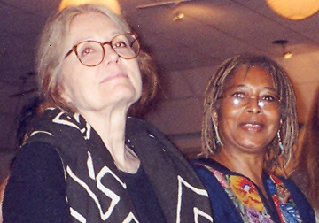 Authors Gloria Steinem and Alice Walker at Council Meeting in New York, 2004