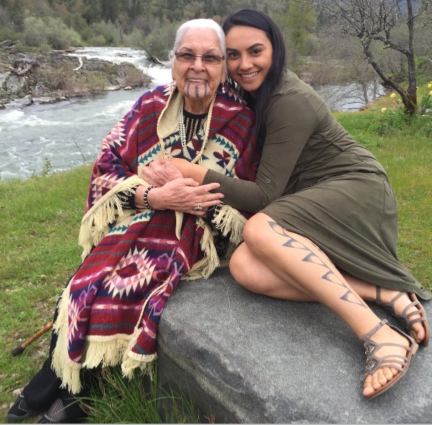 Grandma Aggie & Great-Granddaughter Chantele at Ti'lomikh